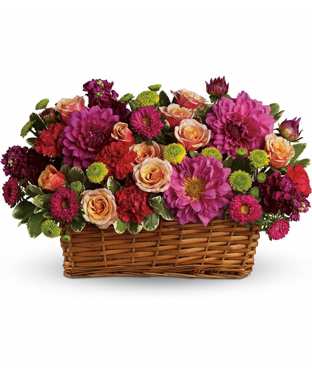 Burst of Beauty Basket Pueblo (CO) Floral Delivery Campbell's Flowers