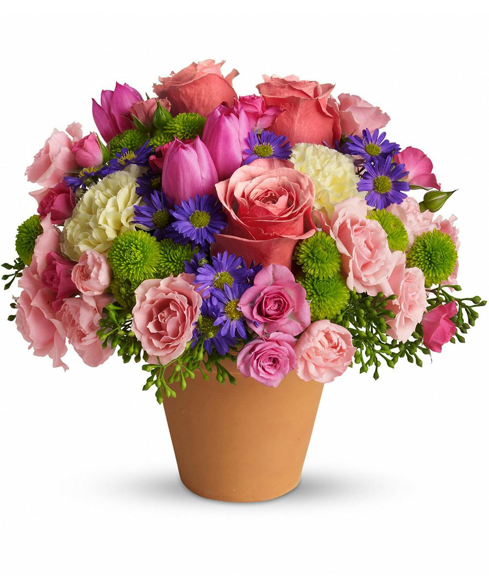 Spring Sonata Mixed Floral Bouquet Sameday Delivery