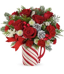 Send a Hug Festive Candy Cane Bouquet